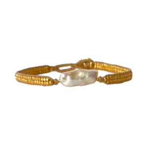 Ibu Jewels Jill Gold Pearl Bracelet