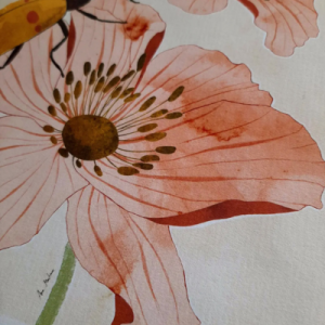 Blomster og insekter Kunsttryk