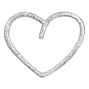 Alternative view of Happy Heart 1stk. sølv