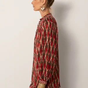 Loulou Dress - Bonfire Volcano fra Maison Hotel
