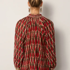 Loulou Dress - Bonfire Volcano fra Maison Hotel