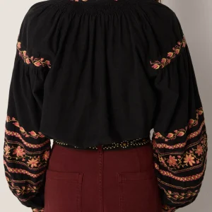 Virginia Blouse Dark fra Maison Hotel