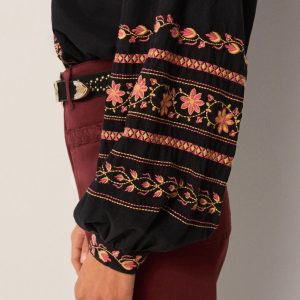 Virginia Blouse Dark fra Maison Hotel