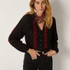 Greta Blouse – Broderet charme i Rose Garden-udgave fra Maison Hotel