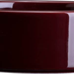 Alternative view of Hoff Glazed Saucer - Deep Burgundy Ø14-30cm
