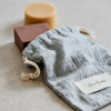 cotton soap bag | GREY fra Amalie Rosalie