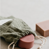 cotton soap bag | GREEN fra Amalie Rosalie