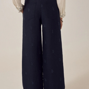 Otto Pant i Degas Night Blue fra Maison Hotel
