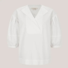 ESCoral pleat Blouse - White