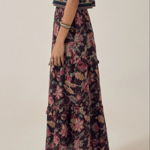 Lea Skirt Wild Iris Night fra Maison Hotel